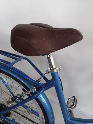 26 polegadas Alumínio Frame 7 velocidade Vintage Beach Cruiser Bike com porta traseira