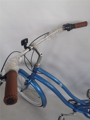 26 polegadas Alumínio Frame 7 velocidade Vintage Beach Cruiser Bike com porta traseira