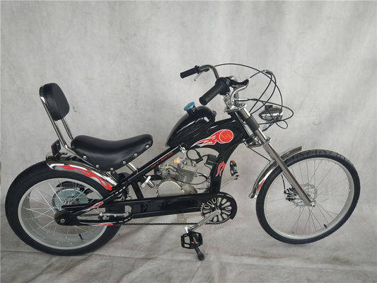 Velocidade máxima 40 km/h Motor de gasolina motorizado de 80cc, para helicópteros e bicicletas de 2 tempos
