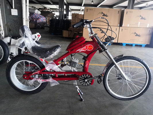 Velocidade máxima 40 km/h Motor de gasolina motorizado de 80cc, para helicópteros e bicicletas de 2 tempos