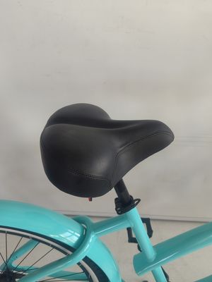 26&quot; Frame de Alumínio Single Gear Híbrido Mulheres Beach Cruiser Bike 2024 Não amortecedor traseiro