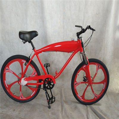 Quadro de bicicleta motorizada de 26 polegadas movido a gás com tanque de gás e kit de motor de 80cc
