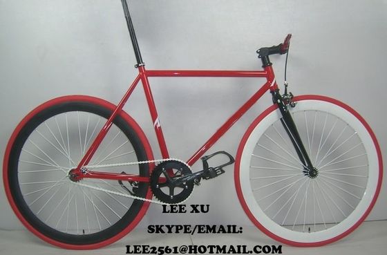 Material do garfo Aço 700C Hi-Ten Frame OEM CE Single Speed Flip-Flop Hub Fixed Gear Bike