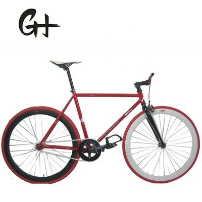 Material do garfo Aço 700C Hi-Ten Frame OEM CE Single Speed Flip-Flop Hub Fixed Gear Bike