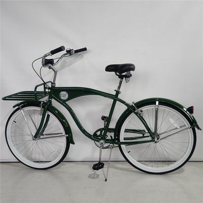 Big Logo Adultos 26 polegadas Single Speed Beach Cruiser Bicicleta com opção de porta dianteira