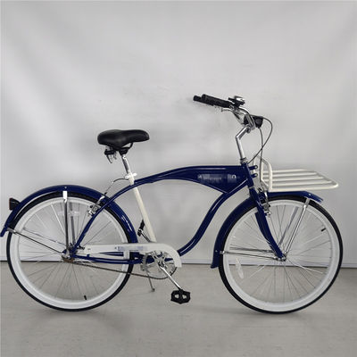 Big Logo Adultos 26 polegadas Single Speed Beach Cruiser Bicicleta com opção de porta dianteira