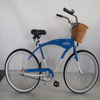 Big Logo Adultos 26 polegadas Single Speed Beach Cruiser Bicicleta com opção de porta dianteira