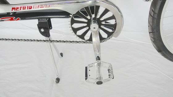 Chopper Bike Black Low Rider Fashion Bike com F Disc Brake R V-Brake Technology
