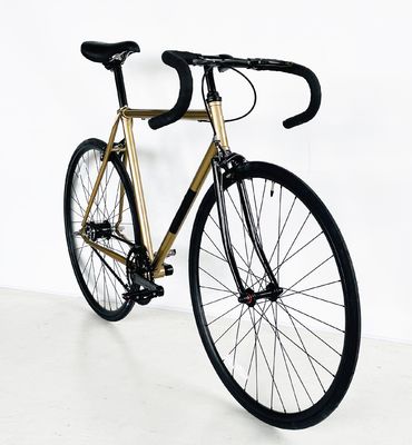 OEM Color 700C Lugged Frame Fixie Gear Bicicleta com peças de alumínio e estrutura de aço
