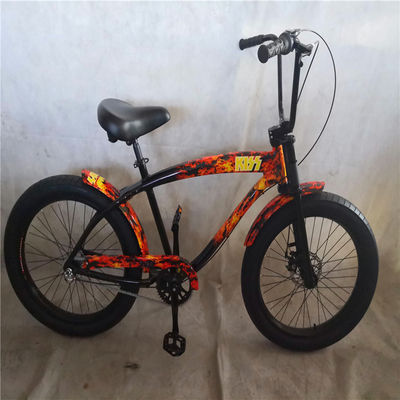 Material de borda de alumínio de liga de 26 polegadas bicicleta de cruzeiro de praia para homens adultos no mercado popular dos EUA