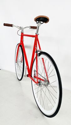 Certificado CE 700C 4130 CR-MO Estrutura de aço Bicicleta de engrenagem fixa com sistema de travagem de calibre