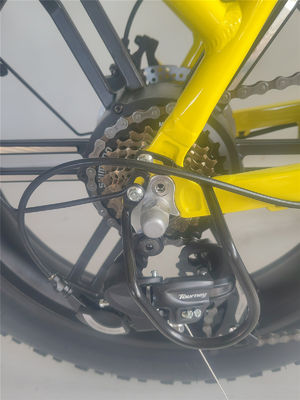 750W 48V E Bicicleta 20 polegadas de pneu amarelo de gordura bicicleta elétrica para 31-60 km alcance por potência