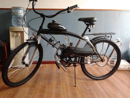 26 Inch Cruiser Motor Bike Bicicleta com 4 tempos Motor de gás Kit de motor de gasolina V freio