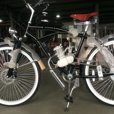 26 Inch Cruiser Motor Bike Bicicleta com 4 tempos Motor de gás Kit de motor de gasolina V freio