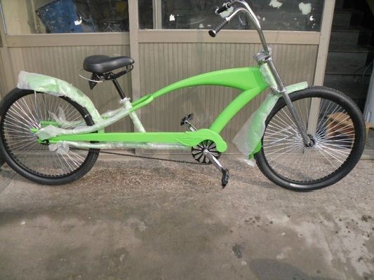 Bicicleta Long Beach Cruiser de 26-26 polegadas com estrutura de aço durável e borda de liga de alumínio