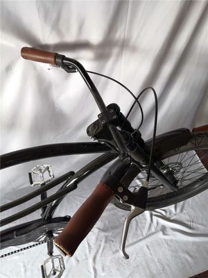 Fat Tire 26 &quot;Extended Beach Cruiser Bike com estrutura de aço e tecnologia de freio de disco