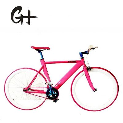 Logotipo ODM OEM Cor 700C Single Speed Track Bike com estrutura e garfo de alumínio leve