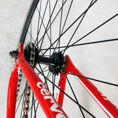 12KG 700C Single Speed Track Alumínio Frame Fixed Gear Bike com garfo de fibra de carbono