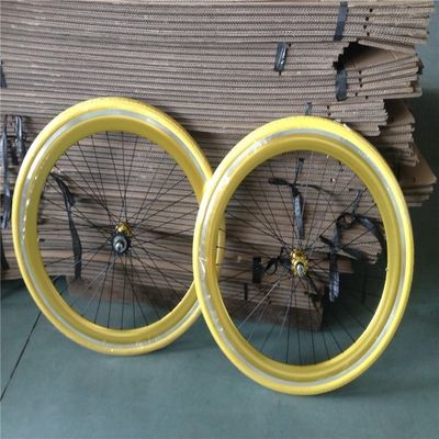 Conjunto personalizado de rodas de bicicleta de engrenagem fixa 700C com cor Pantone e buraco 32-40H