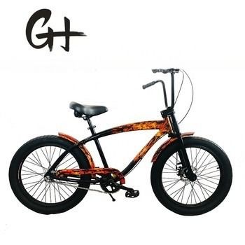 26 * 2.125 Pneus estilo Vintage Adultos 26 polegadas Single Speed Retro Chrome Beach Cruiser Bike Bicicleta