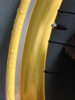 Conjunto personalizado de rodas de bicicleta de engrenagem fixa 700C com cor Pantone e buraco 32-40H