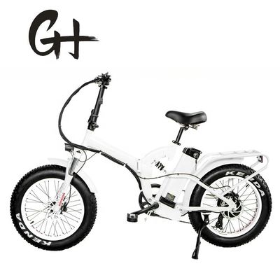 20*4&quot; Pneus 1000W 52V 21AH Bateria de lítio Suspensão completa Bicicleta elétrica dobrável