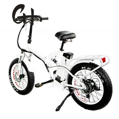 20*4&quot; Pneus 1000W 52V 21AH Bateria de lítio Suspensão completa Bicicleta elétrica dobrável