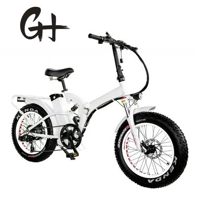 20*4&quot; Pneus 1000W 52V 21AH Bateria de lítio Suspensão completa Bicicleta elétrica dobrável