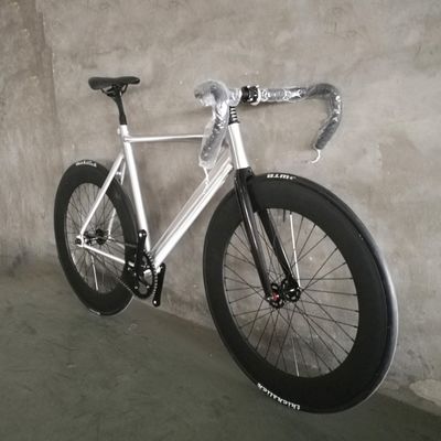 700C CE Light Weight Alumínio 7075 Frame Carbon Fiber Fork Single Speed Fixed Gear Bike