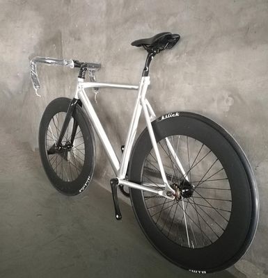 700C CE Light Weight Alumínio 7075 Frame Carbon Fiber Fork Single Speed Fixed Gear Bike