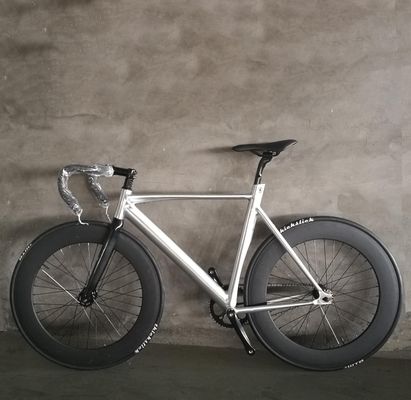 700C CE Light Weight Alumínio 7075 Frame Carbon Fiber Fork Single Speed Fixed Gear Bike