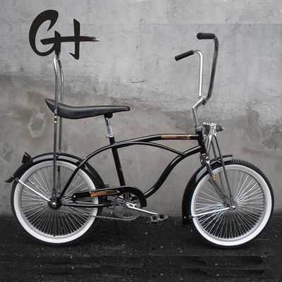 Quadro de aço 20 polegadas Beach Cruiser CE Monoposto de velocidade única Freio Lowrider Bicicleta 15KG