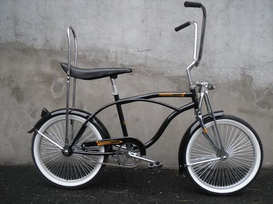 Quadro de aço 20 polegadas Beach Cruiser CE Monoposto de velocidade única Freio Lowrider Bicicleta 15KG