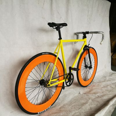 CE aprovado 700C 80MM Big Rim Colorido Single Speed Fixed Gear Bike com 1.6m Stem de liga