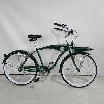 26 polegadas de velocidade única de adultos bicicleta de praia cruzeiro com bandeja de metal conveniente bandeja dianteira