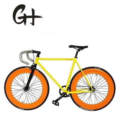 CE aprovado 700C 80MM Big Rim Colorido Single Speed Fixed Gear Bike com 1.6m Stem de liga
