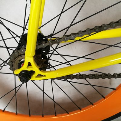 CE aprovado 700C 80MM Big Rim Colorido Single Speed Fixed Gear Bike com 1.6m Stem de liga
