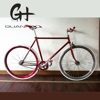700C Carregado 4310 CR-MO Forquilha de Estrama de Aço Vintage Single Speed Fixed Gear Road Bar Bike