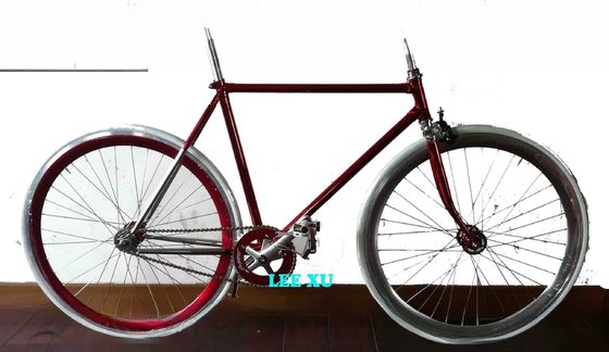700C Carregado 4310 CR-MO Forquilha de Estrama de Aço Vintage Single Speed Fixed Gear Road Bar Bike