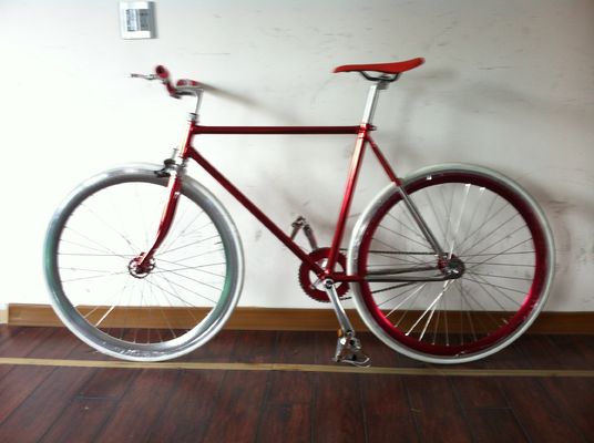 700C Carregado 4310 CR-MO Forquilha de Estrama de Aço Vintage Single Speed Fixed Gear Road Bar Bike