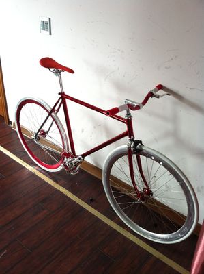 700C Carregado 4310 CR-MO Forquilha de Estrama de Aço Vintage Single Speed Fixed Gear Road Bar Bike