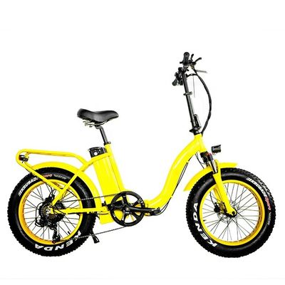 7 Velocidade 20 &quot; 4.0 EN15194 CPSC Pneus de neve Pneus de gordura de grande potência 48V 1000W 32MPH 13AH Bateria de lítio Mulheres Mulheres Unisex Bicicleta dobrável elétrica