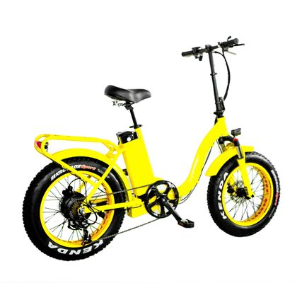 7 Velocidade 20 &quot; 4.0 EN15194 CPSC Pneus de neve Pneus de gordura de grande potência 48V 1000W 32MPH 13AH Bateria de lítio Mulheres Mulheres Unisex Bicicleta dobrável elétrica
