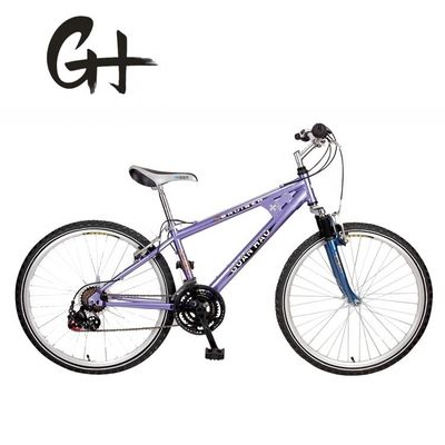 Sem fio Alumínio Stem 26 &quot;Homens Shimano 21S MTB Mountain Bike com suspensão dianteira