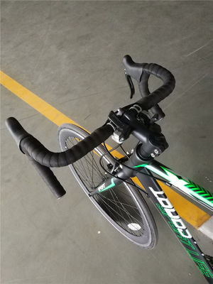 Bicicleta de estrada masculina 700C com tronco de liga e travão de disco 21S 2024 Alumínio estrutura de liga