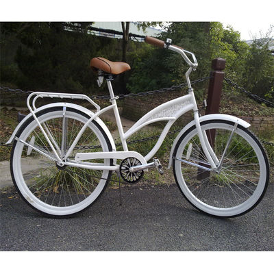 Bicicleta de cruzeiro de praia de freio de disco de estrutura de aço OEM para o mercado americano Venda de meio de ano