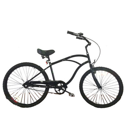 26 &quot;Mens Style Adult Beach Cruiser Bike com freio de montanha-russa de velocidade única e quadro duro