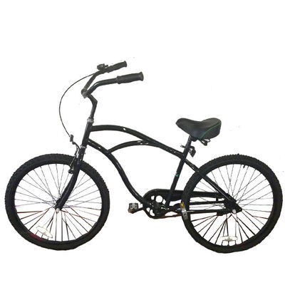 26 &quot;Mens Style Adult Beach Cruiser Bike com freio de montanha-russa de velocidade única e quadro duro