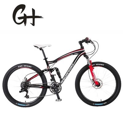 7005 Frame de Alumínio 24S Shimano Altus 3x8 Velocidades Full Suspensão Mountain Bike 17KG