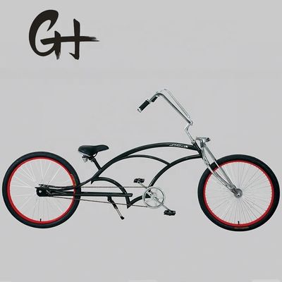 26 polegadas Chopper estilo Beach Cruiser Bicicleta com garfo de aço e capacidade de carga de 150 kg